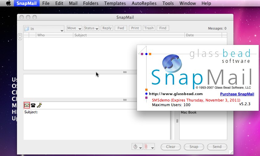 SnapMail 5.2 : Main window