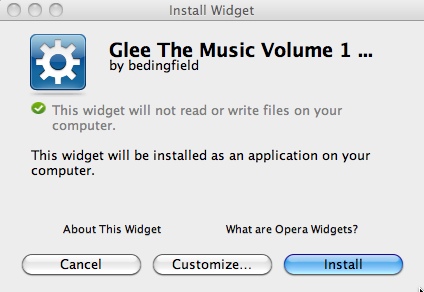 Glee The Music Volume 1 And 2 1.0 : Main window