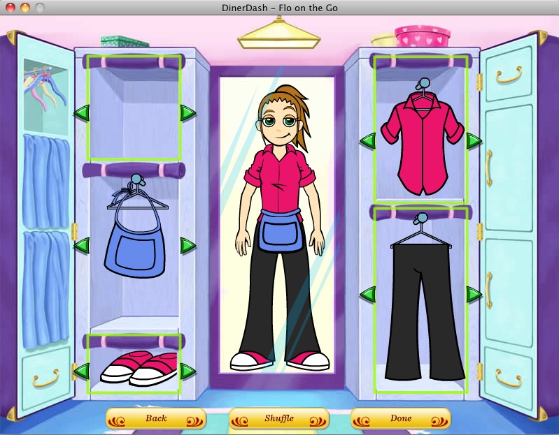 Diner Dash - Flo on the Go 1.0 : Change her clothes