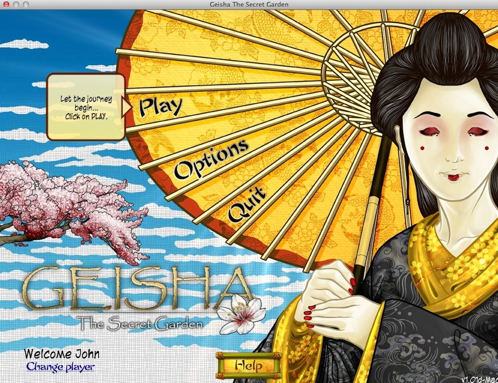 Geisha: The Secret Garden : Main Menu