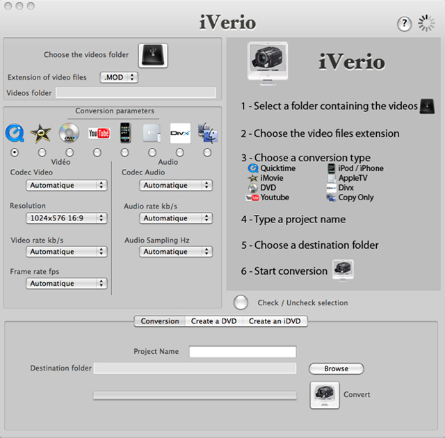 iVerio 3.3 : Main window