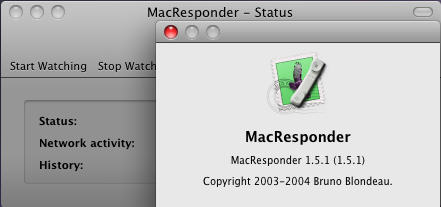 MacResponder 1.5 : Main Window