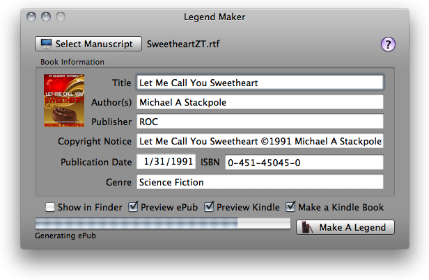 Legend Maker 1.3 : Main window