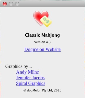 ClassicMahjong 4.3 : About