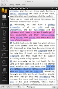 LDS Scriptures 1.2 : Main window