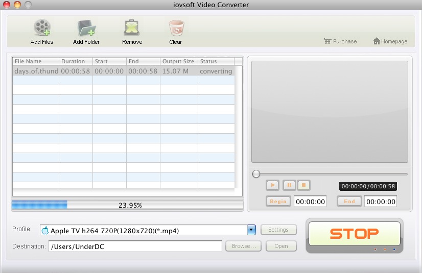 iovsoft Video Converter 6.5 : Main window