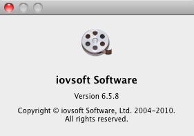 iovsoft Video Converter 6.5 : About window