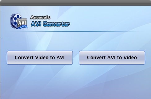 Aneesoft AVI Converter 2.9 : Welcome screen