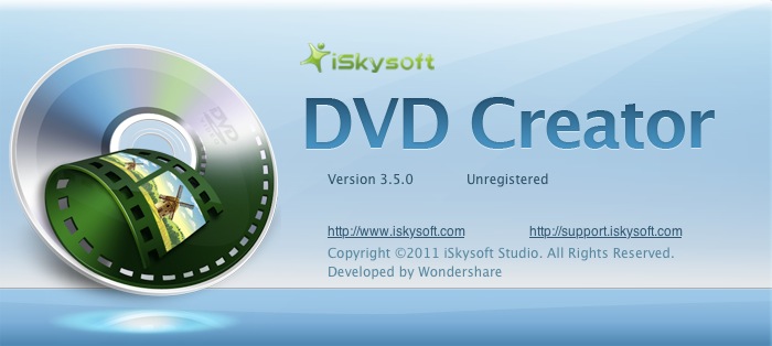 iSkysoft DVD Creator 3.5 : About window