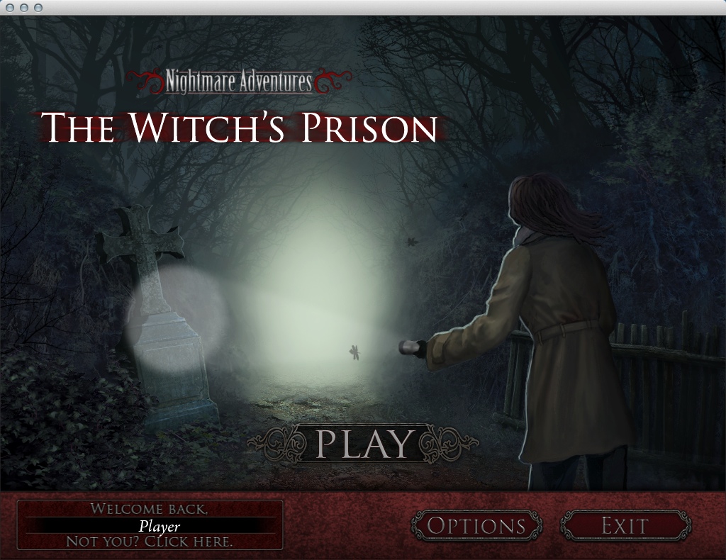 Nightmare Adventures: The Witch's Prison : Main Menu