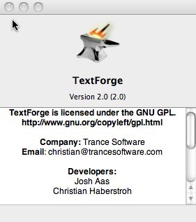 TextForge 2.0 : Main window