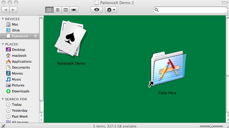 PatienceX Demo 2.0 : Main window