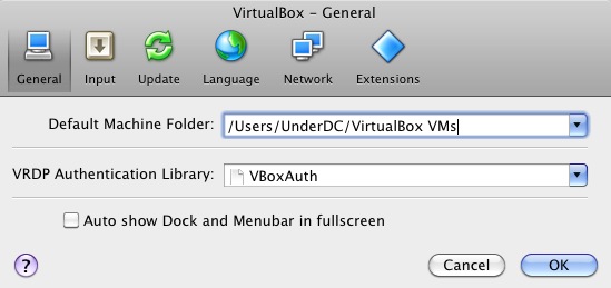 VirtualBox 4.0 : Preferences