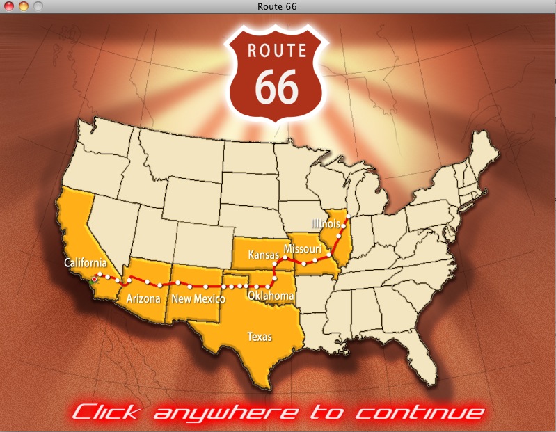 Route 66 2.0 : Map