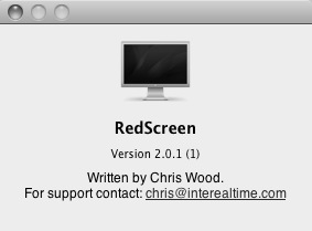 RedScreen 2.0 : About window