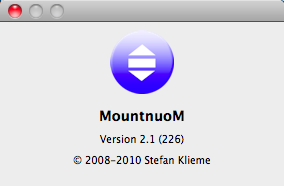 MountnuoM 2.1 : Program version