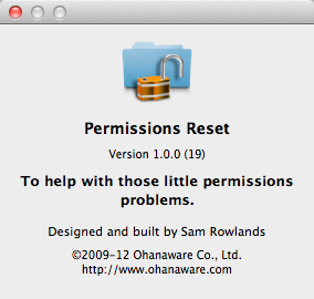 Permissions Reset 1.0 : About