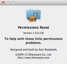 run permissions reset