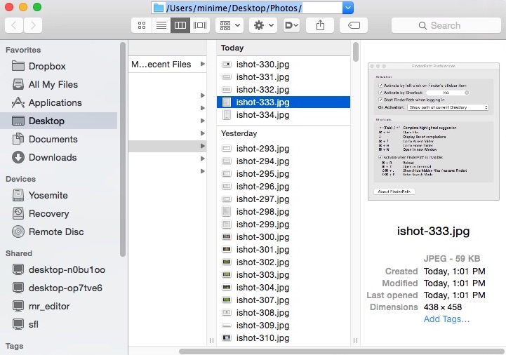 FinderPath 0.9 : Displaying Address Bar