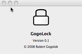 GogoLock 0.1 : Main Window