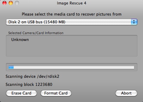 Image Rescue 1.0 : Scanning Process