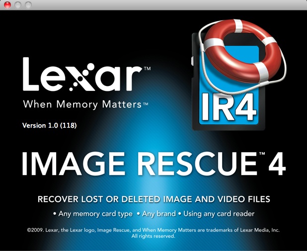 Image Rescue 1.0 : About