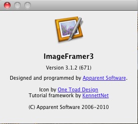 ImageFramer 3.1 : About