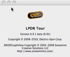LPDR Tour 0.9 beta : Main window