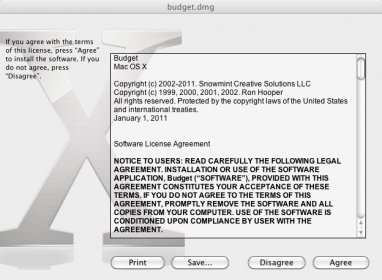Agreement before installation