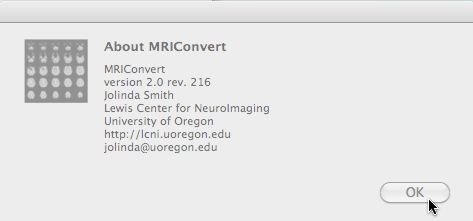 MRIConvert 2.0 : Main window