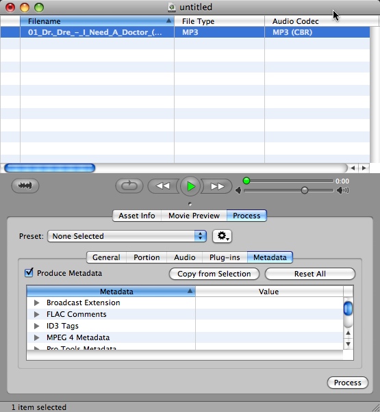 Sound Grinder Pro 1.1 : Main window