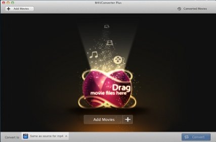 The screenshot of M4V Converter Plus for Mac