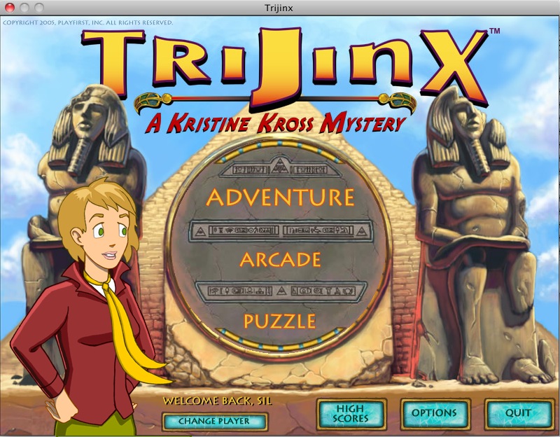 TriJinx 1.0 : Main menu