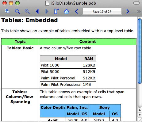 iSilo 5.2 : Embedded Text