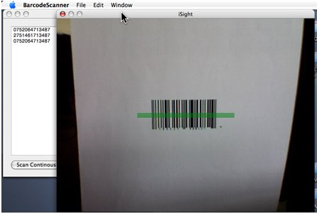 BarcodeScanner 3.0 : Main window