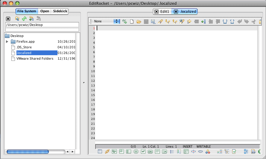 EditRocket 4.1 : User Interface