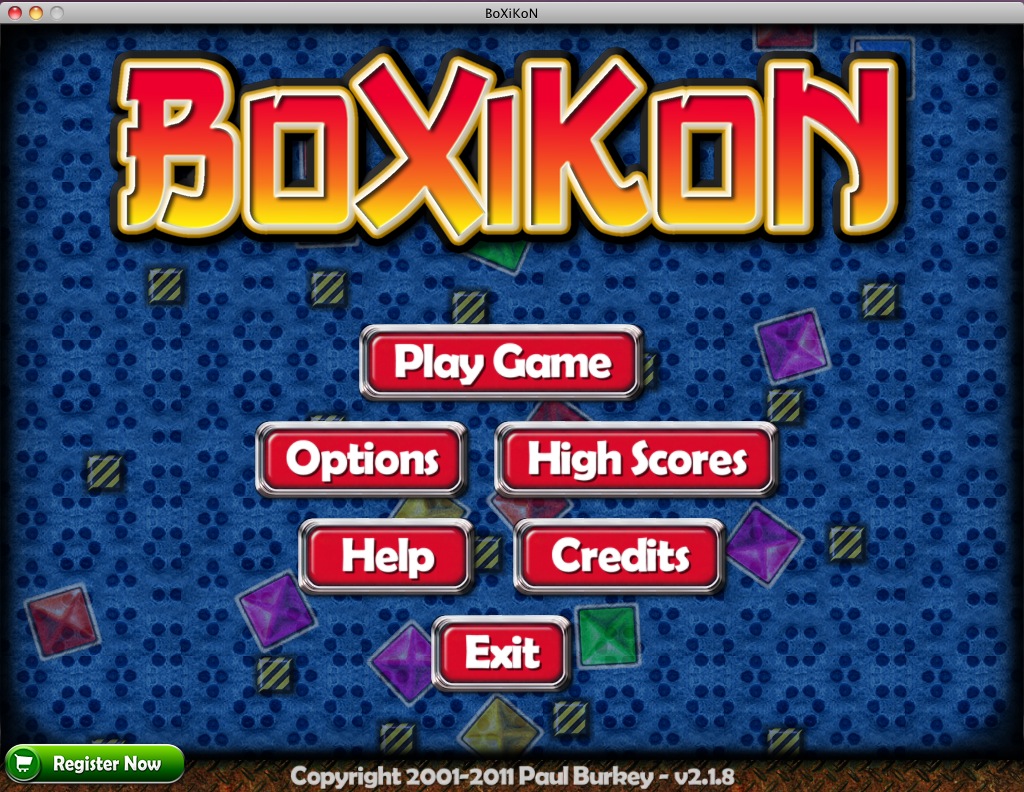 BoXiKoN 2.1 : Main menu