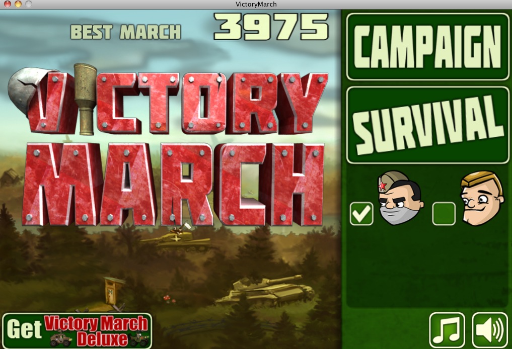 Victory March 1.0 : Menu