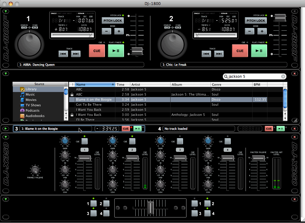 DJ-1800 3.2 : User Interface
