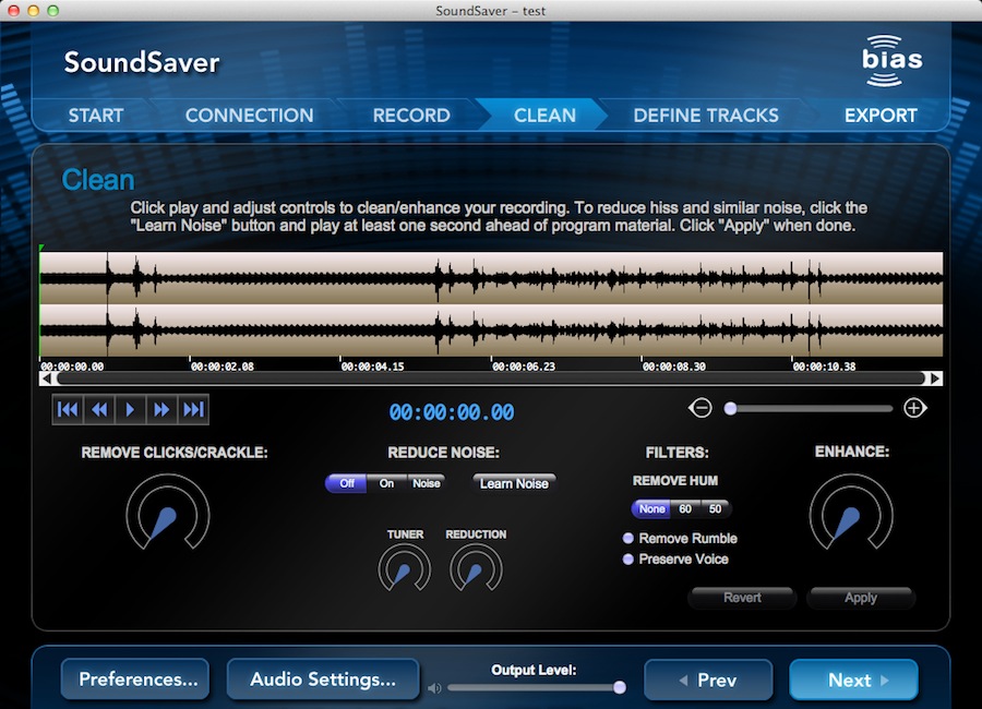 SoundSaver 1.0 : Clean Recorded Track