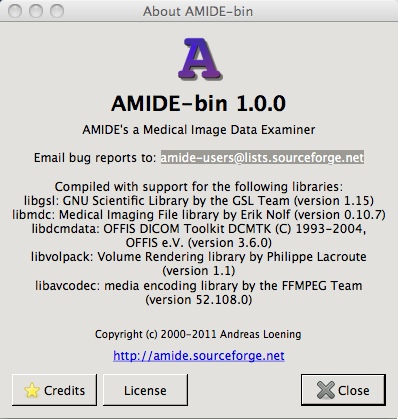 AMIDE 1.0 : Main window