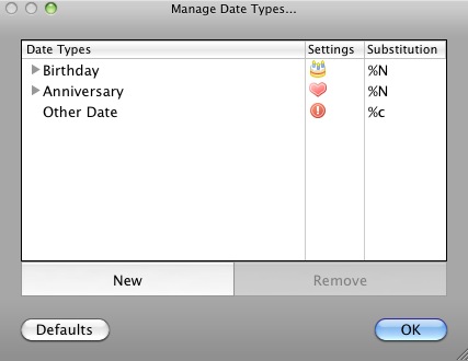 Milestone Reminder 2.0 : Manage date types