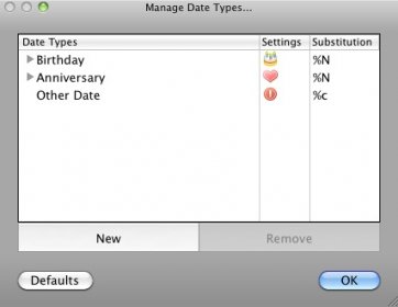 Manage date types