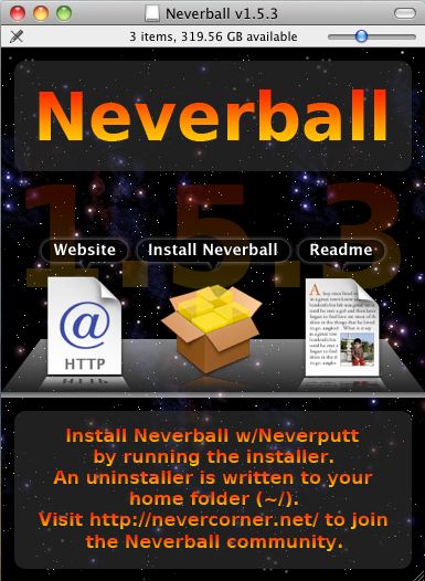 Neverputt 1.5 : Installation