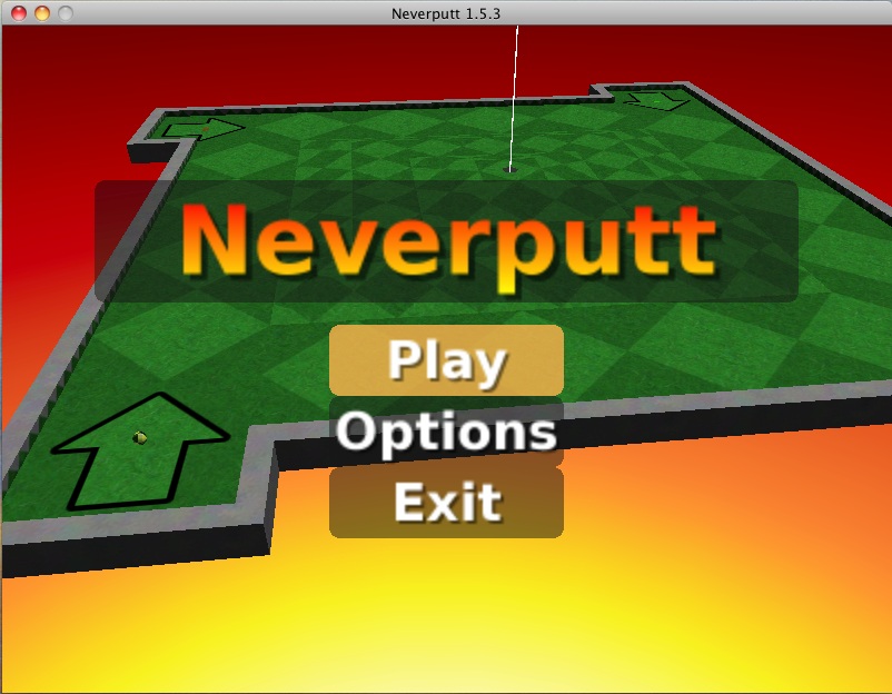 Neverputt 1.5 : Main Screen