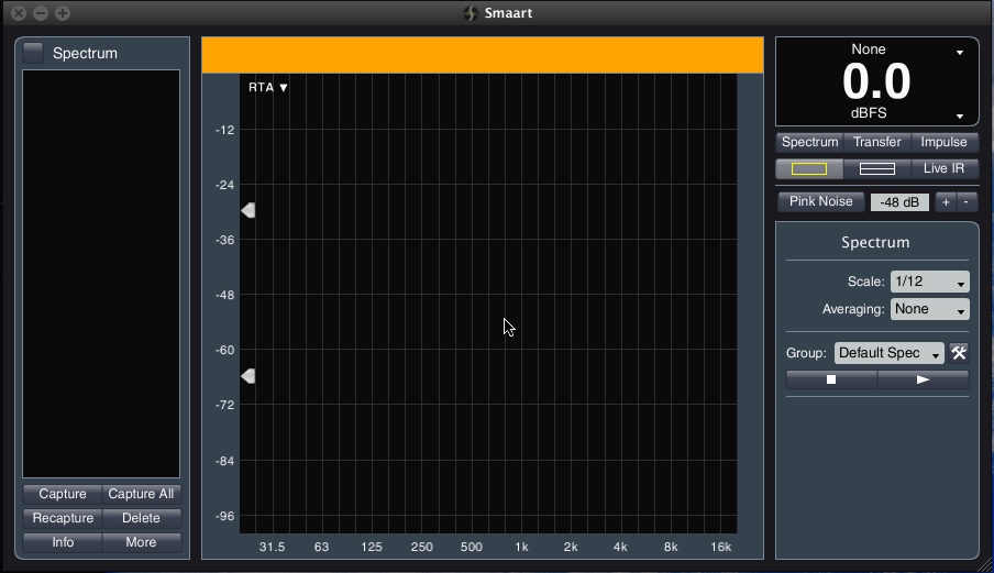 Smaart 7.2 : Main window