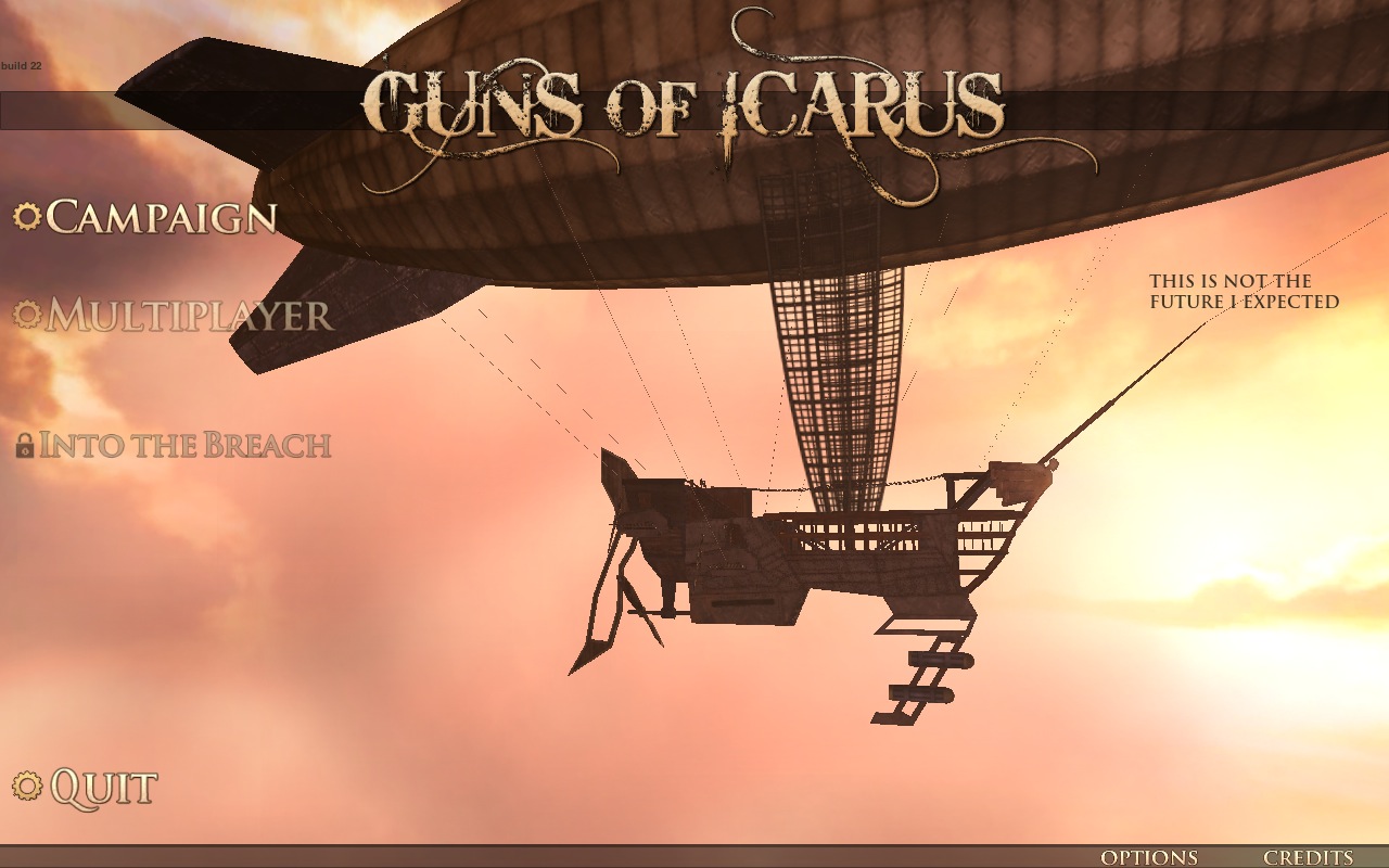 Guns Of Icarus 1.2 : Menu