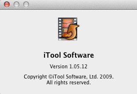 iTool AVI To iPhone Converter 1.0 : About window