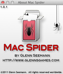 Mac Spider 1.0 : About window