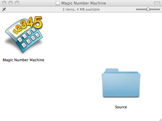 Magic Number Machine 1.0 : Main window